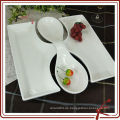 Neue Art-preiswerte weiße keramische Porzellan-Abendessen-Behälter-Platte mit Abdeckung